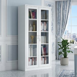 Glass office cabinet